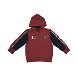 Aigner Kids Boy’s Burgundy Qatar Edition Jogging Suit with Flag and Qatar Print – Order Online Today