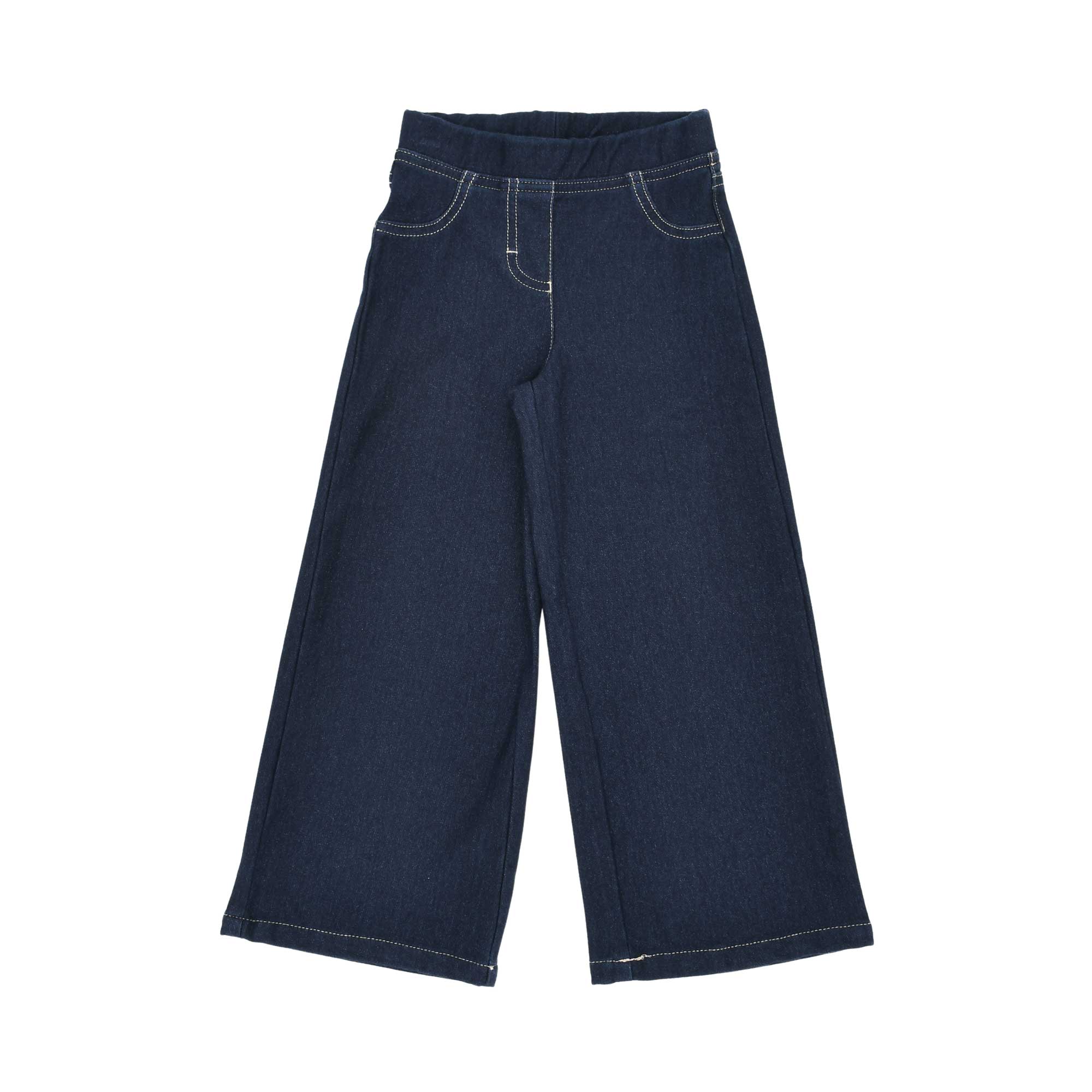Aigner Kids Boy’s Navy Cotton Trousers with Contrast Stitching – Shop Now Online