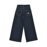 Aigner Kids Boy’s Navy Cotton Trousers with Contrast Stitching – Shop Now Online