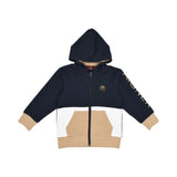 Aigner Kids Boy's Navy Jogging Suit with Color-Block Hoodie and Logo Pants – Order Online Today