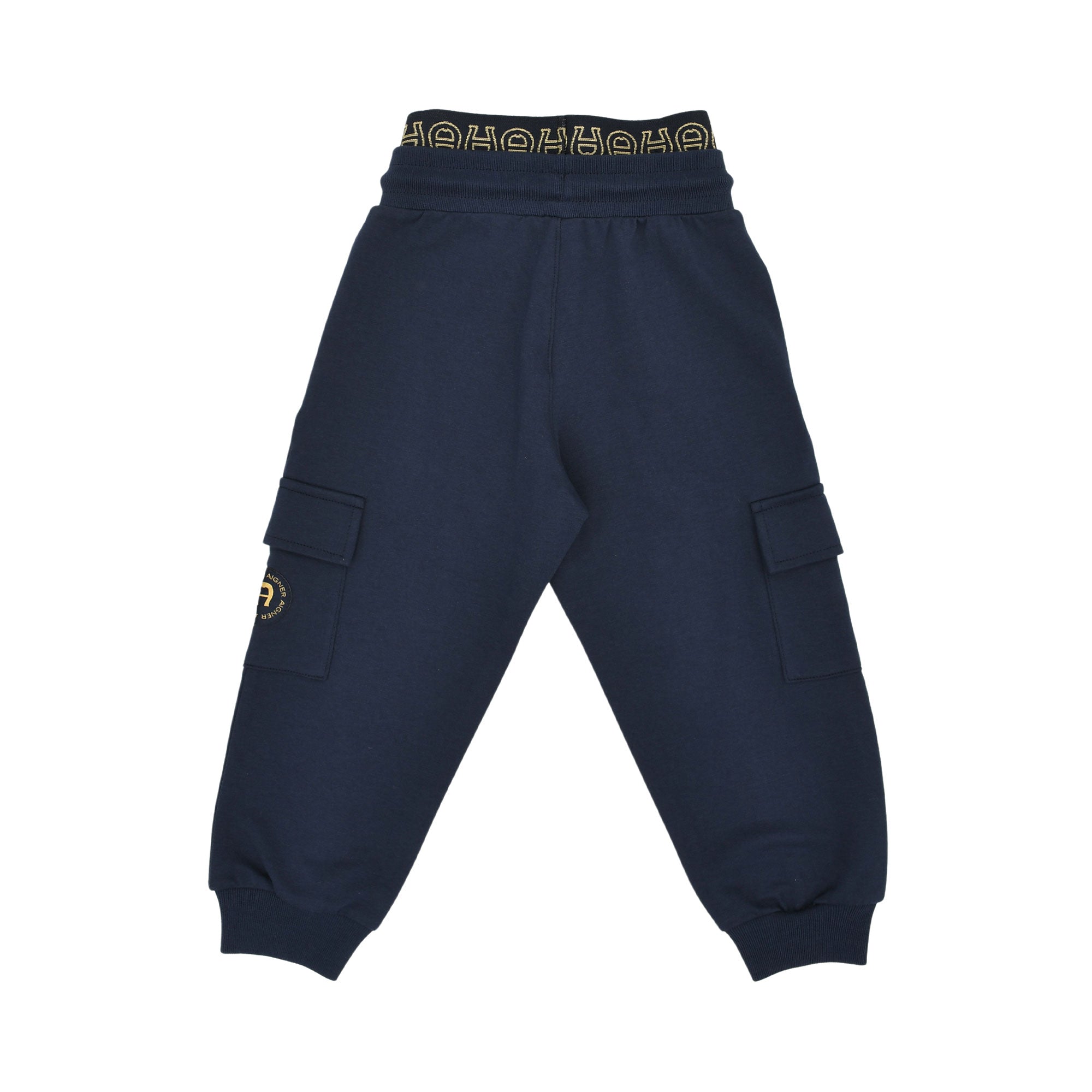 Aigner Kids Boy's Navy Jogging Suit with Color-Block Hoodie and Logo Pants – Order Online Today