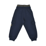 Aigner Kids Boy's Navy Jogging Suit with Color-Block Hoodie and Logo Pants – Order Online Today