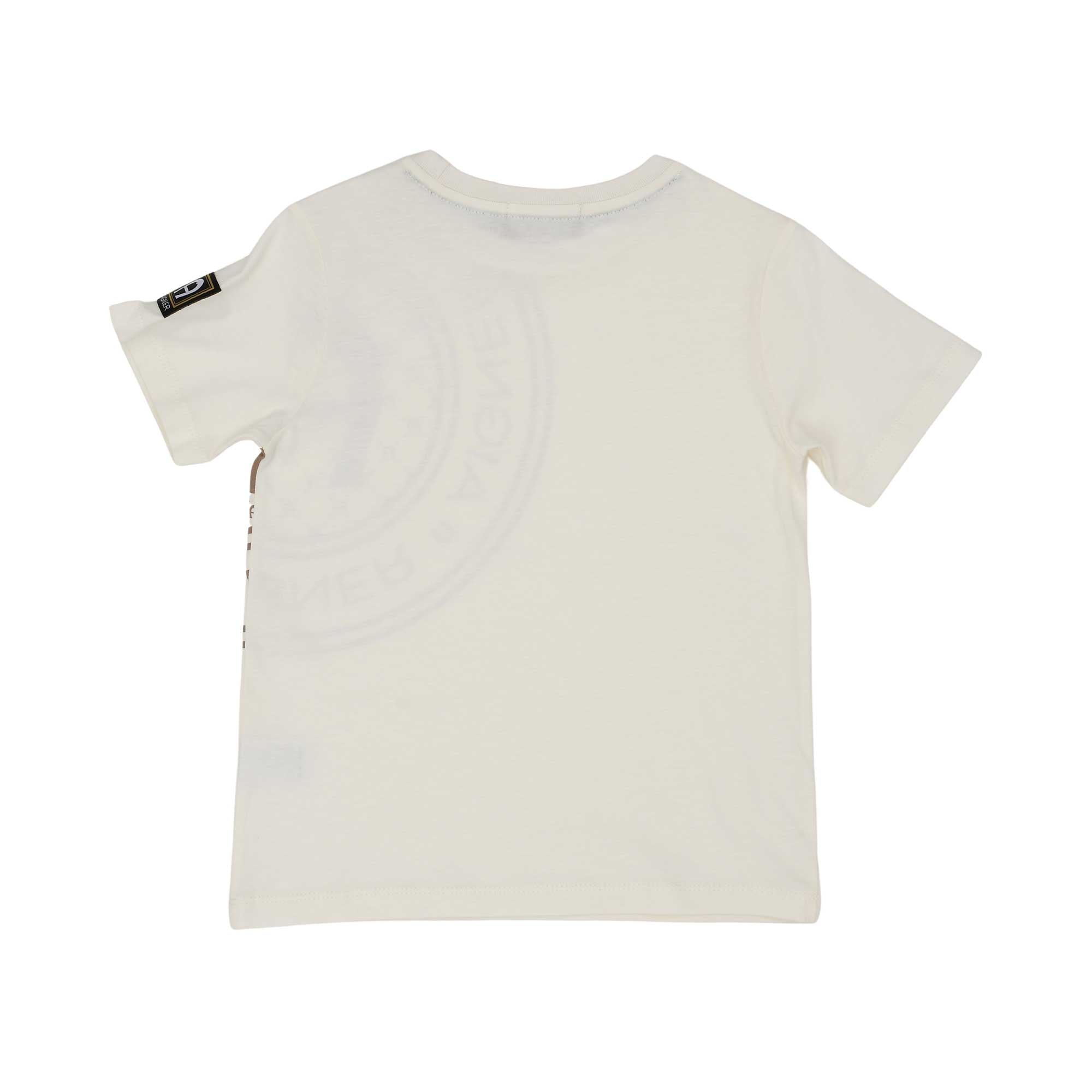 White t-shirt on a white background.