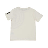 White t-shirt on a white background.