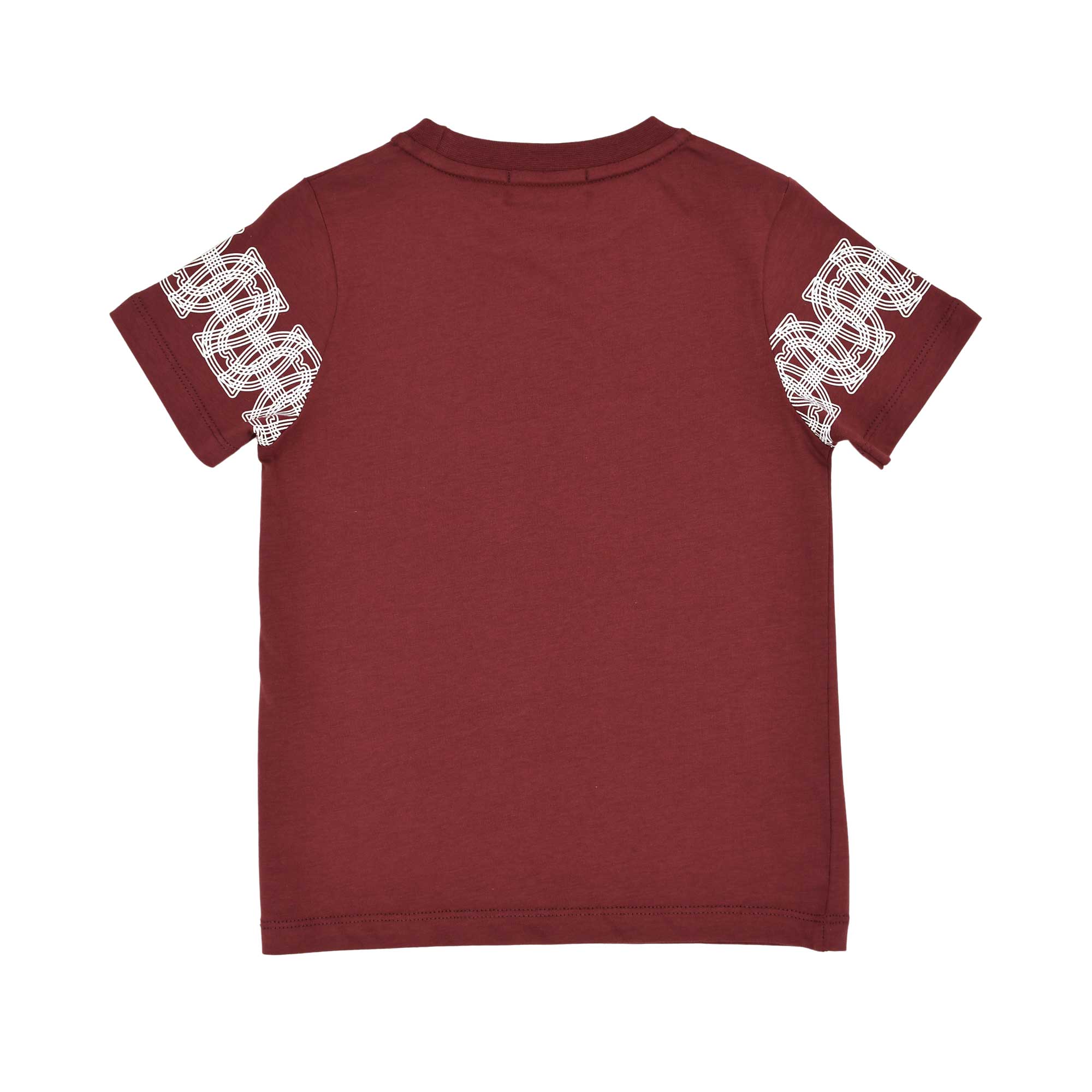 Aigner Kids Burgundy T-Shirt with “I Love Qatar” Print and Logo Detail – Order Online Today