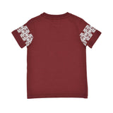 Aigner Kids Burgundy T-Shirt with “I Love Qatar” Print and Logo Detail – Order Online Today