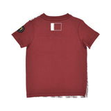 Aigner Kids Burgundy T-Shirt with QATAR Print and Horseshoe Pattern – Find Online Today