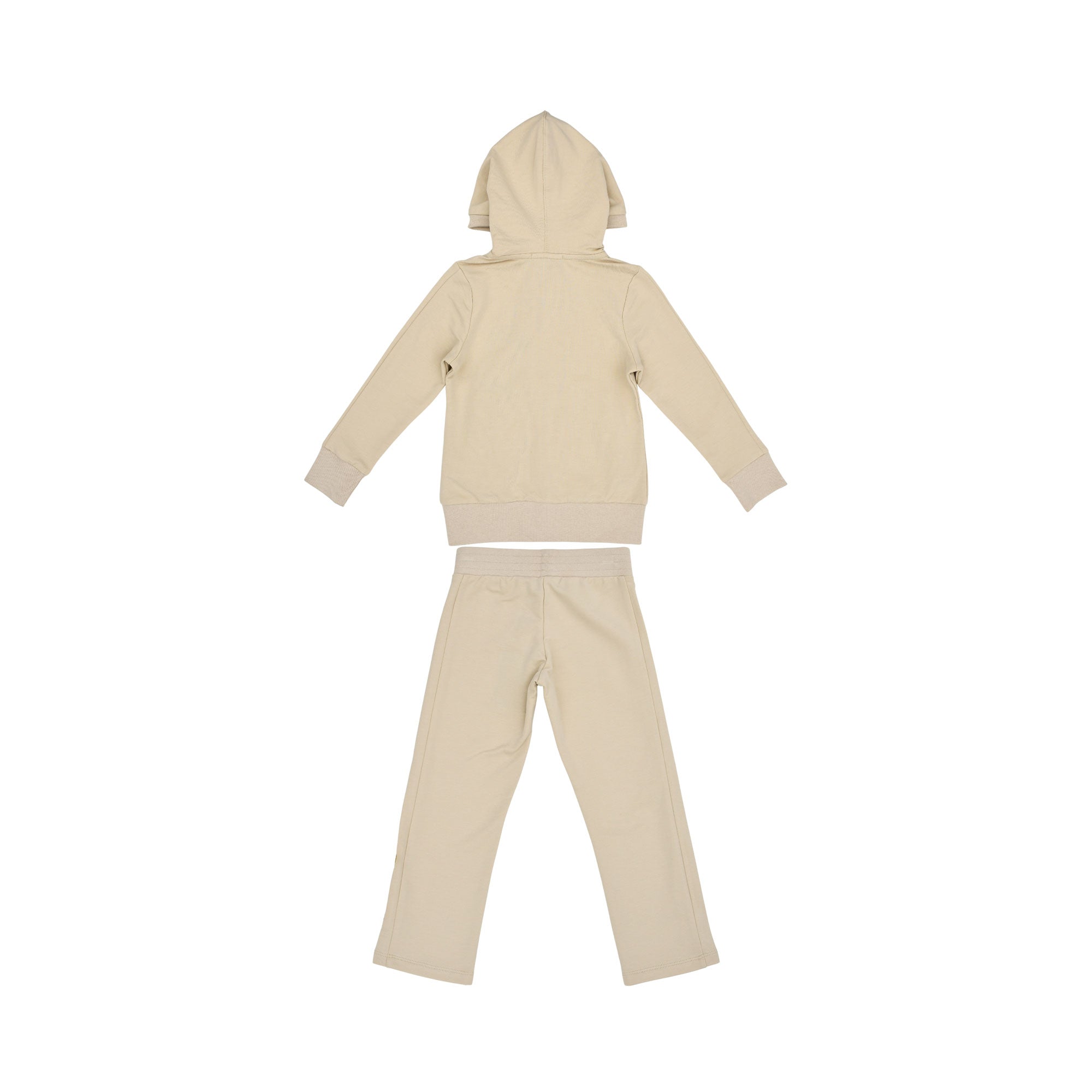 Aigner Kids Girl’s Beige Jogging Suit with Teddy Bear Embroidery – Available for Online