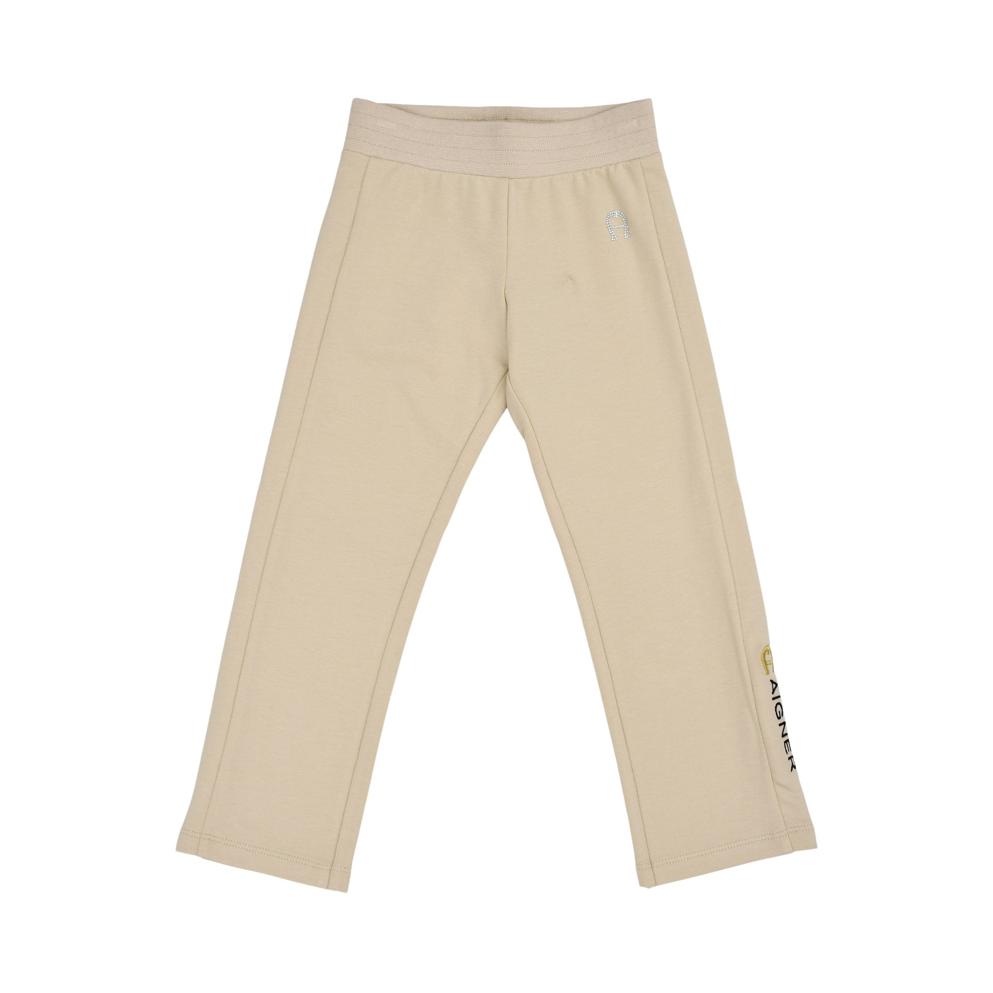 Aigner Kids Girl’s Beige Jogging Suit with Teddy Bear Embroidery – Available for Online