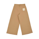 Aigner Kids Girl’s Beige Top & Trousers Set with Gold Buttons and Logo Patch – Available for Online Purchase