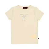 Aigner Kids Girl’s Cream White Set T-shirt and Metallic Trousers – Now Online