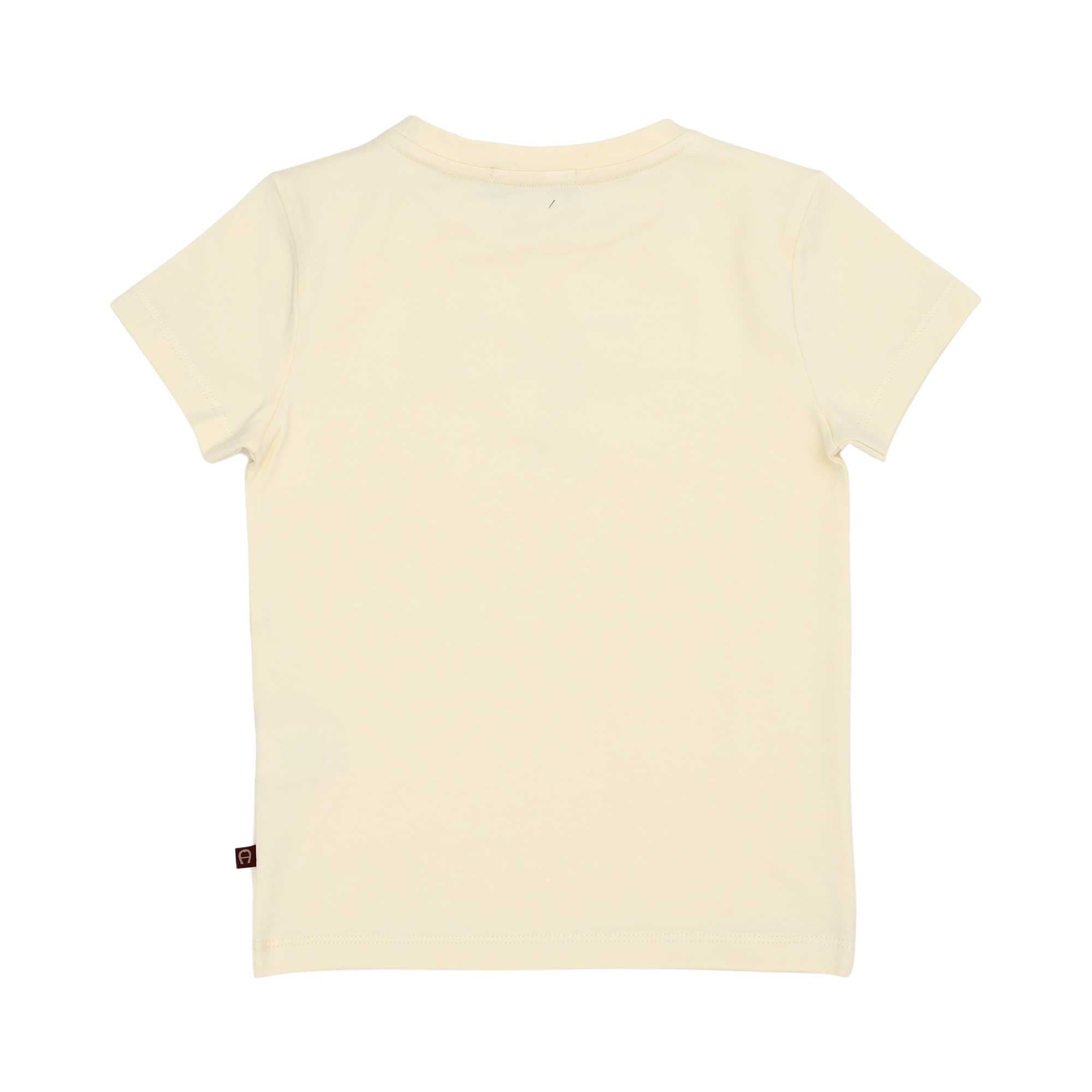 Aigner Kids Girl’s Cream White Set T-shirt and Metallic Trousers – Now Online
