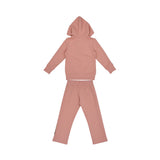 Aigner Kids Girl’s Pink Jogging Suit with Teddy Bear Embroidery – Available for Online