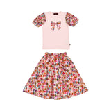 Aigner Kids Girl's Pink T-shirt & Skirt Set
