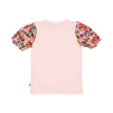 Aigner Kids Girl’s Pink Set with Bow T-shirt and Colorful Printed Skirt – Shop Now Online