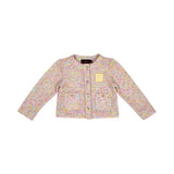 Aigner Kids Girl’s Pink Tweed Jacket & Trousers Set with Gold Buttons – Shop Now Online