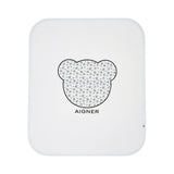 White square product with floral bear design and 'Aigner' branding on a white background.