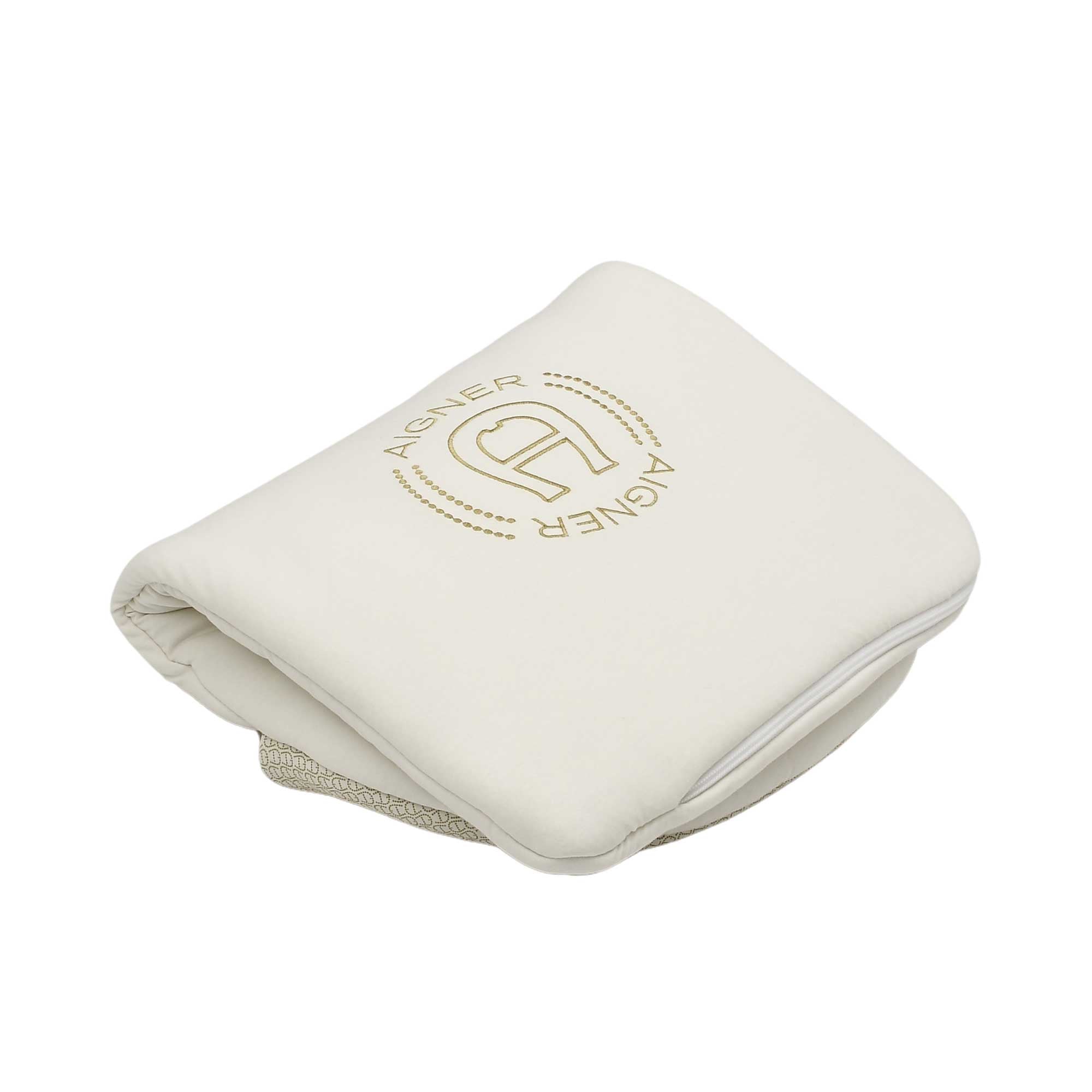Aigner Kids Newborn Baby’s Nest in White with Gold Logo – Find Online Today