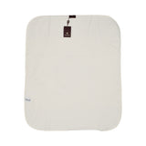 Aigner Kids Newborn’s White Blanket with Gold Logo – Available for Online Purchase