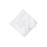 Jules & Juliette Paris Aime White with Dots Baby Shower Cap and Gloves