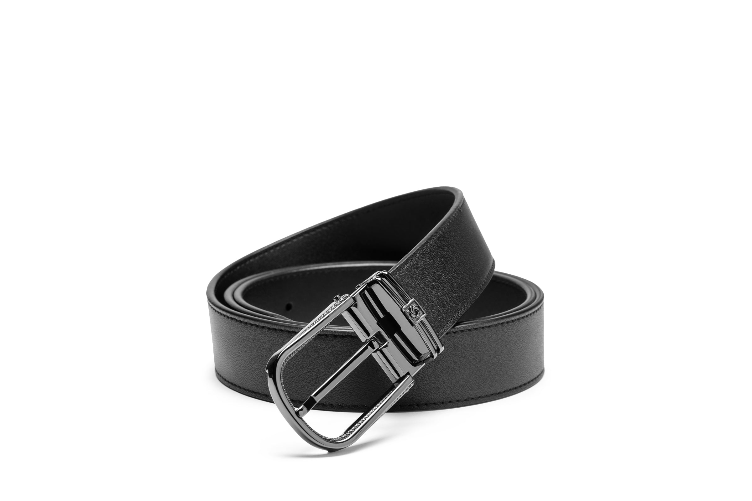 Samsonite AAMIR II Biz Ctr Arc Black Leather Belt