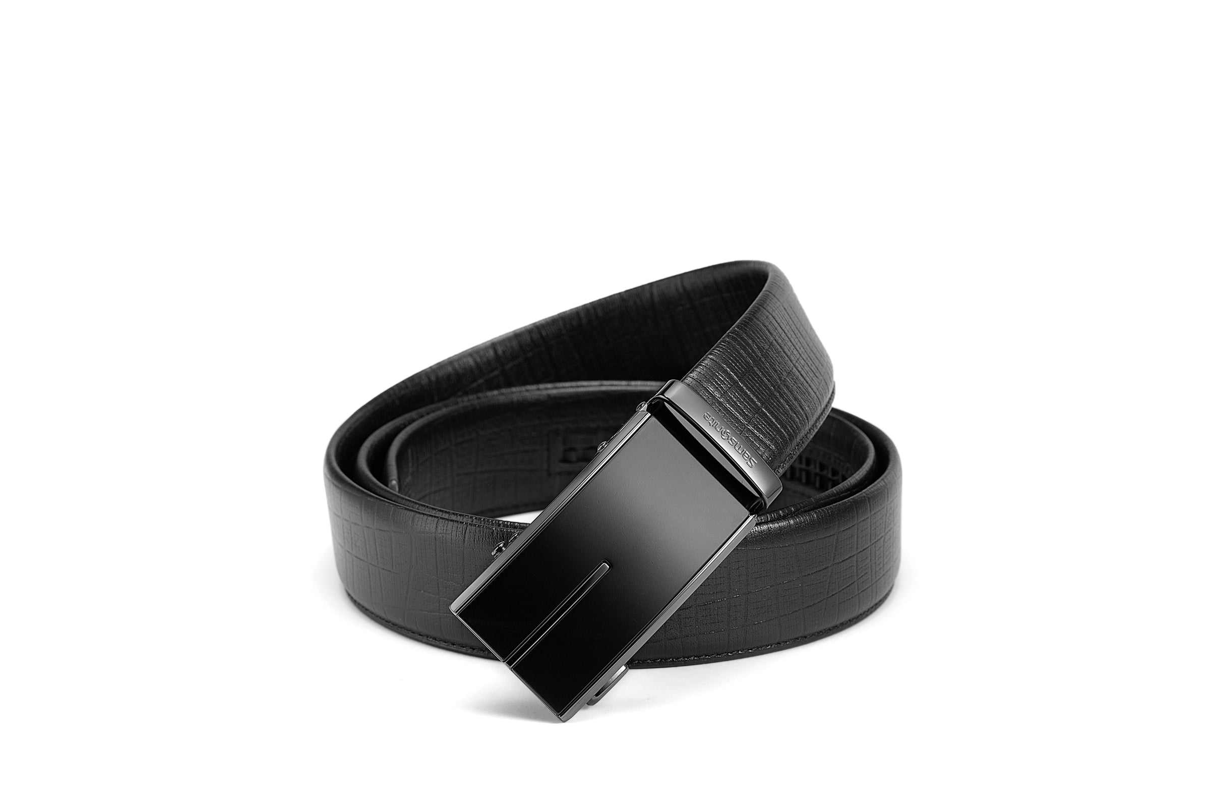 Samsonite AAMIR II Biz Auto Plate 03 Black Leather Belt