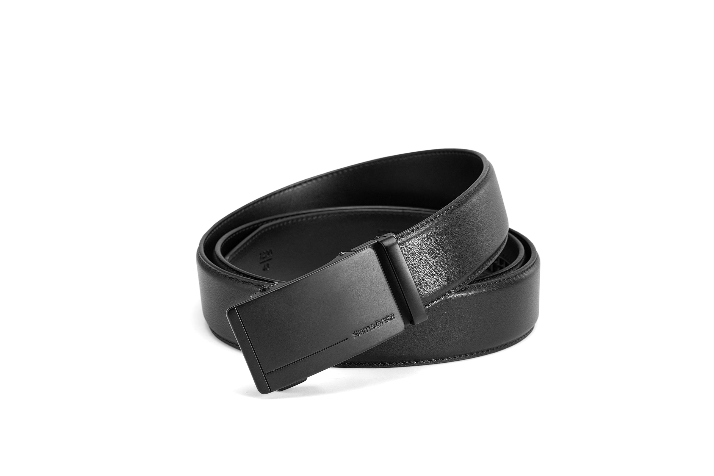 Samsonite AAMIR II Biz Auto Plate 04 Black Leather Belt