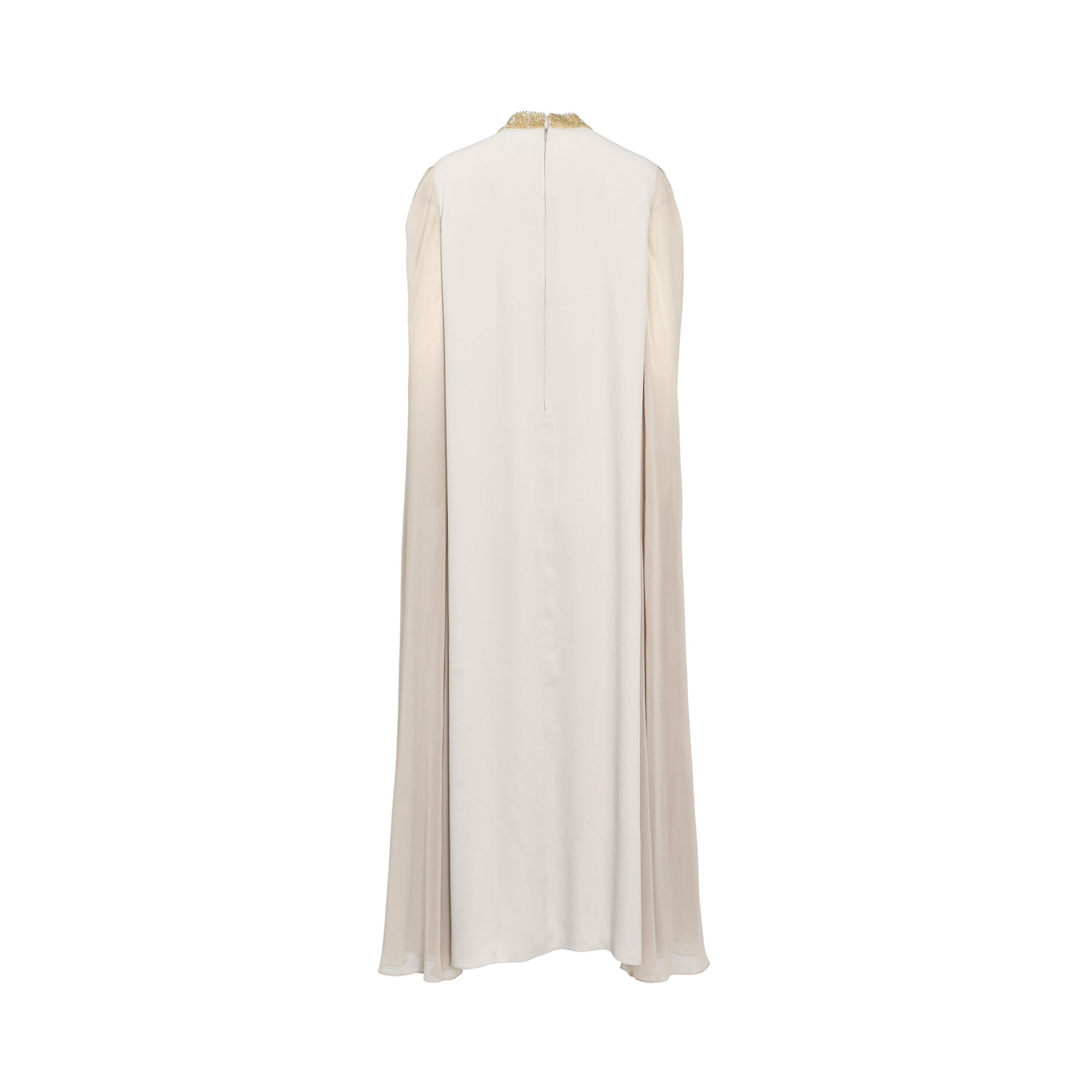 Aquillora Women's Beige Embellished Kaftan with Gold Detailing — Shop the Latest Online