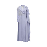 Aquillora Women's Light Blue Embellished Abaya with Pearl Detailing — Order Online Today