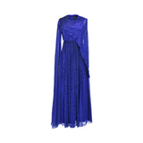 Aquillora Women's Royal Blue Embellished Gown