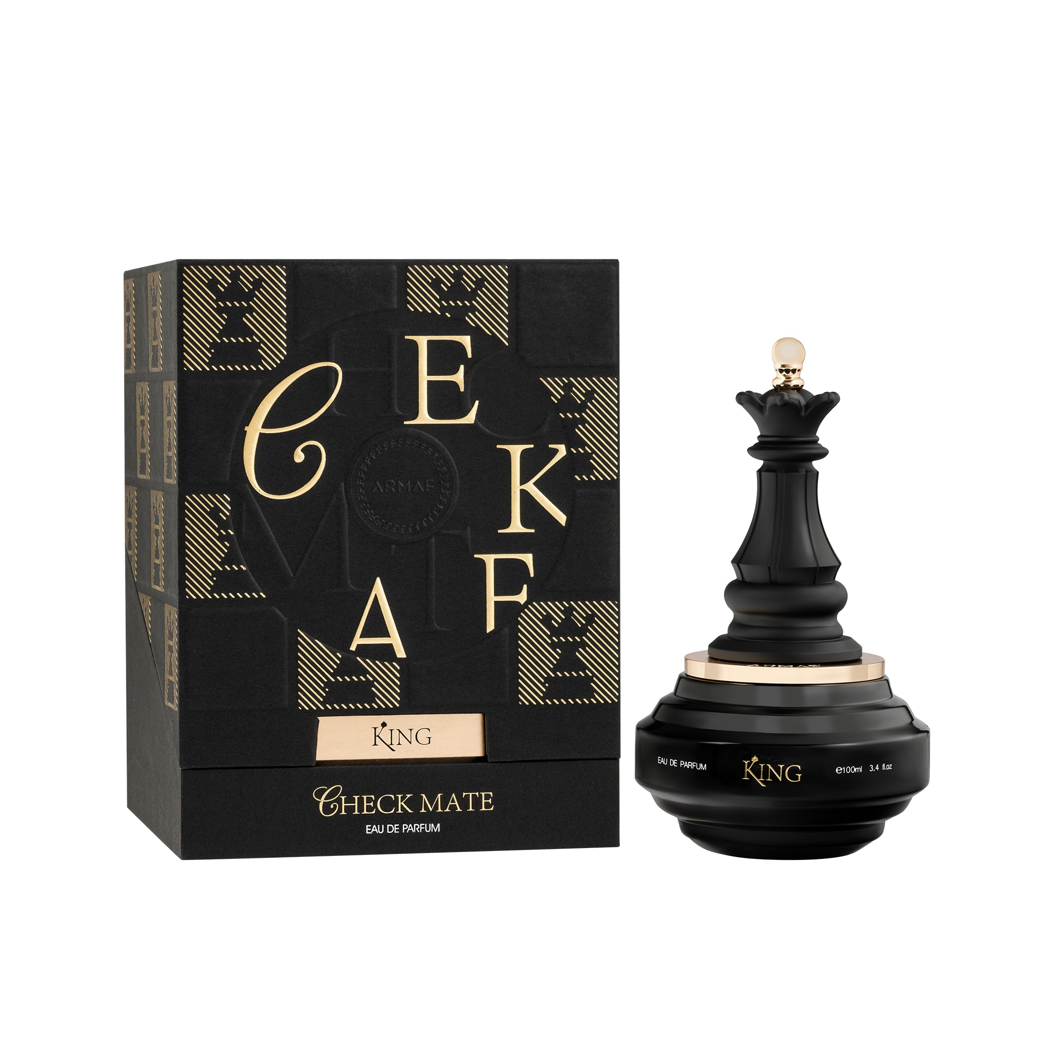 Armaf Check Mate King Black Eau de Parfum 100ml bold woody fragrance for men Shop Now Online Blue Salon