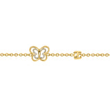 Saint Honoré Paris Orsay Gold Plated Cut-Out Butterfly Chain Bracelet