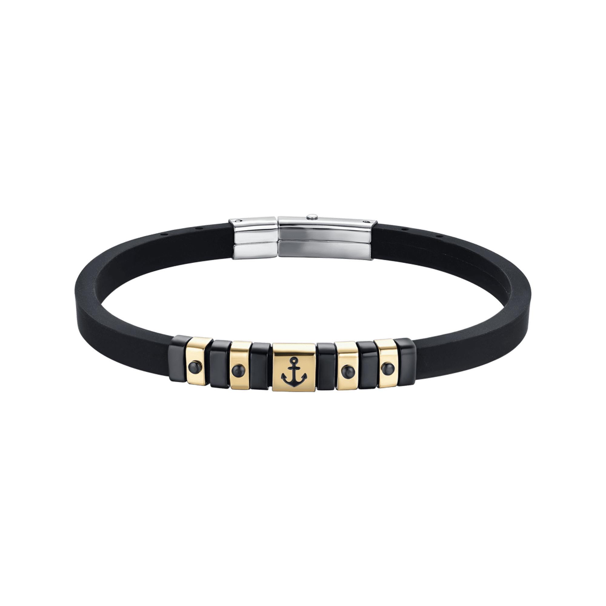 Ohmycod Orologio Hip Hop Borchie HIP HOP JEWELRY SILICONE BRACELET