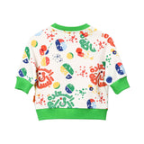 Baby Elephant Kids Girl's White & Multi-color Jogging Suit