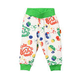 Baby Elephant Kids Girl's White & Multi-color Jogging Suit