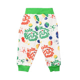 Baby Elephant Kids Girl's White & Multi-color Jogging Suit