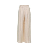 Baqa Women's Beige Wide Leg Trouser