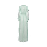 Baqa Women's Mint Long Dress with Long Sleeves