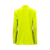 Baqa Women's Lime Double-Breasted Tailored Blazer