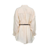 Baqa Women's Powder Casual Blouse With Belt
