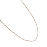 Silver-toned Venetian link necklace with a polished finish, featuring small, interconnected square links.