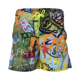 Bain De Mer Men's  Ao Print Green Swimshort