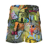 Bain De Mer Men's  Ao Print Green Swimshort