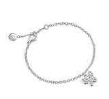 Luca Barra Ladies Steel Bracelet with Butterfly and Crystals