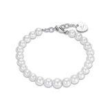 Luca Barra Ladies White Pearl Bracelet