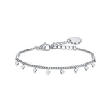 Luca Barra Ladies Steel Bracelet with Rhombus