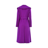 Black By Mz Women's Magenta Coat With Belt