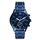 Fossil Fenmore Multifunction Gents Navy Stainless Steel Watch