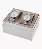 Fossil Fenmore His and Her Multifunction Stainless Steel Watch Gift Set