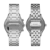 Fossil Fenmore His and Her Multifunction Stainless Steel Watch Gift Set